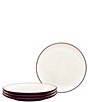 Color:Burgundy - Image 1 - Colorwave Collection Coupe Salad Plates, Set of 4