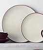 Color:Burgundy - Image 3 - Colorwave Collection Coupe Salad Plates, Set of 4