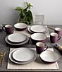 Color:Burgundy - Image 4 - Colorwave Collection Coupe Salad Plates, Set of 4