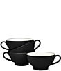 Noritake Colorwave Handled Bowls, Set of 4, Color:Graphite - Image 1
