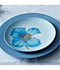 Color:Ice - Image 4 - Colorwave Ice Poppy Accent/Luncheon Floral Plates, Set of 4