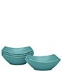 Color:Turquoise - Image 1 - Colorwave Medium Square Bowls, Set of 4