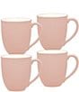 Noritake Colorwave Dinnerware Collection Mugs, Set of 4, Color:Pink - Image 1