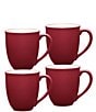 Noritake Colorwave Dinnerware Collection Mugs, Set of 4, Color:Raspberry - Image 1