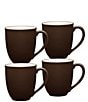 Noritake Colorwave Dinnerware Collection Mugs, Set of 4, Color:Chocolate - Image 1
