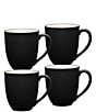 Noritake Colorwave Dinnerware Collection Mugs, Set of 4, Color:Graphite - Image 1