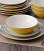 Color:Mustard - Image 4 - Colorwave Mustard Collection 16-Piece Coupe Set, Service For 4