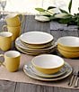 Color:Mustard - Image 5 - Colorwave Mustard Collection 16-Piece Coupe Set, Service For 4