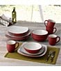 Color:Raspberry - Image 6 - Colorwave Raspberry Collection 16-Piece Square Set, Service For 4