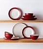 Noritake Colorwave Collection 12-Piece Coupe Set, Service For 4, Color:Raspberry - Image 2