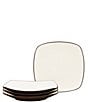 Noritake Colorwave Square Salad Plates, Set of 4, Color:Chocolate - Image 1