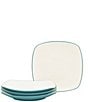Noritake Colorwave Square Salad Plates, Set of 4, Color:Turquoise - Image 1