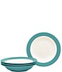 Noritake Colorwave Collection Rimmed Soup Bowls, Set of 4, Color:Turquoise - Image 1