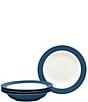 Color:Blue - Image 1 - Colorwave Stoneware Pasta/Rim Soup Bowls, Set of 4