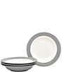 Noritake Colorwave Collection Rimmed Soup Bowls, Set of 4, Color:Slate - Image 1