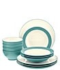 Color:Turquoise - Image 1 - Colorwave Turquoise Collection 12-Piece Coupe Set, Service For 4