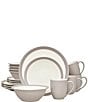 Noritake Colorwave Collection 16-Piece Curve Set, Service For 4, Color:Sand - Image 1