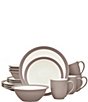 Noritake Colorwave Collection 16-Piece Curve Set, Service For 4, Color:Clay - Image 1