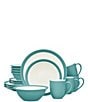 Color:Turquoise - Image 1 - Colorwave Turquoise Collection 16-Piece Curve Set, Service For 4