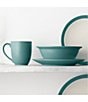 Color:Turquoise - Image 5 - Colorwave Turquoise Collection 16-Piece Curve Set, Service For 4
