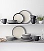 Noritake Colorwave Collection 16-Piece Curve Set, Service For 4, Color:Grey Black - Image 5