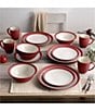 Noritake Colorwave Collection 16-Piece Curve Set, Service For 4, Color:Raspberry - Image 2