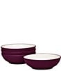 Color:Burgundy - Image 1 - Colorwave Cereal & Soup Bowls, Set of 4