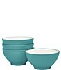 Noritake Colorwave Collection Rice Bowls, Set of 4, Color:Turquoise - Image 1