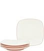 Noritake Colorwave Square Dinner Plates, Set of 4, Color:Pink - Image 1