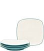 Noritake Colorwave Square Dinner Plates, Set of 4, Color:Turquoise - Image 1