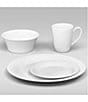 Noritake Conifere Collection Embossed Striped Border Place Setting, Color:White - Image 2