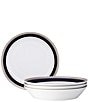 Noritake Crestwood Cobalt Platinum Collection Coupe Dinner Bowls, Set Of 4, Color:Medium Blue - Image 1