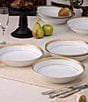 Noritake Crestwood Collection Coupe Dinner Bowls, Set of 4, Color:Gold - Image 2
