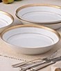 Noritake Crestwood Collection Coupe Dinner Bowls, Set of 4, Color:Gold - Image 3