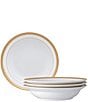 Noritake Crestwood Collection Rim Dinner Bowls, Set of 4, Color:Gold - Image 1