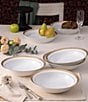 Noritake Crestwood Collection Rim Dinner Bowls, Set of 4, Color:Gold - Image 2