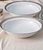 Noritake Crestwood Collection Rim Dinner Bowls, Set of 4, Color:Silver - Image 3