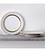 Noritake Crestwood Etched Collection Accent Plates, Set of 4, Color:Gold - Image 2