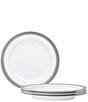 Noritake Crestwood Etched Collection Salad Plates, Set of 4, Color:Silver - Image 1