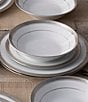 Color:Silver - Image 3 - Crestwood Etched Platinum Collection 12-Piece Dinnerware Set