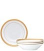 Noritake Crestwood Etched Collection Soup Bowls, Set of 4, Color:Gold - Image 1