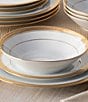 Noritake Crestwood Etched Collection Soup Bowls, Set of 4, Color:Gold - Image 3