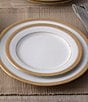Color:Gold - Image 3 - Crestwood Gold Collection 50-Piece Dinnerware Set, Service For 8