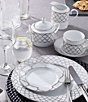 Noritake Eternal Palace Collection Dinner Plates, Set of 4, Color:Silver - Image 6