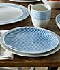 Noritake Hammock Collection Coupe Stripe Salad Plates, Set of 4, Color:Blue - Image 3
