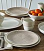 Noritake Hammock Collection Coupe Stripe Salad Plates, Set of 4, Color:Khaki - Image 2