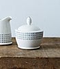 Noritake Hammock Collection Covered Sugar Bowl, Color:Grey - Image 3