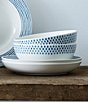Noritake Hammock Collection Dotted Dinner Bowls, Set of 4, Color:Blue - Image 2