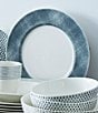Color:Grey - Image 3 - Hammock Collection Rimmed Round 12.5#double; Platter