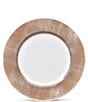 Color:Khaki - Image 1 - Hammock Collection Rimmed Round 12.5#double; Platter